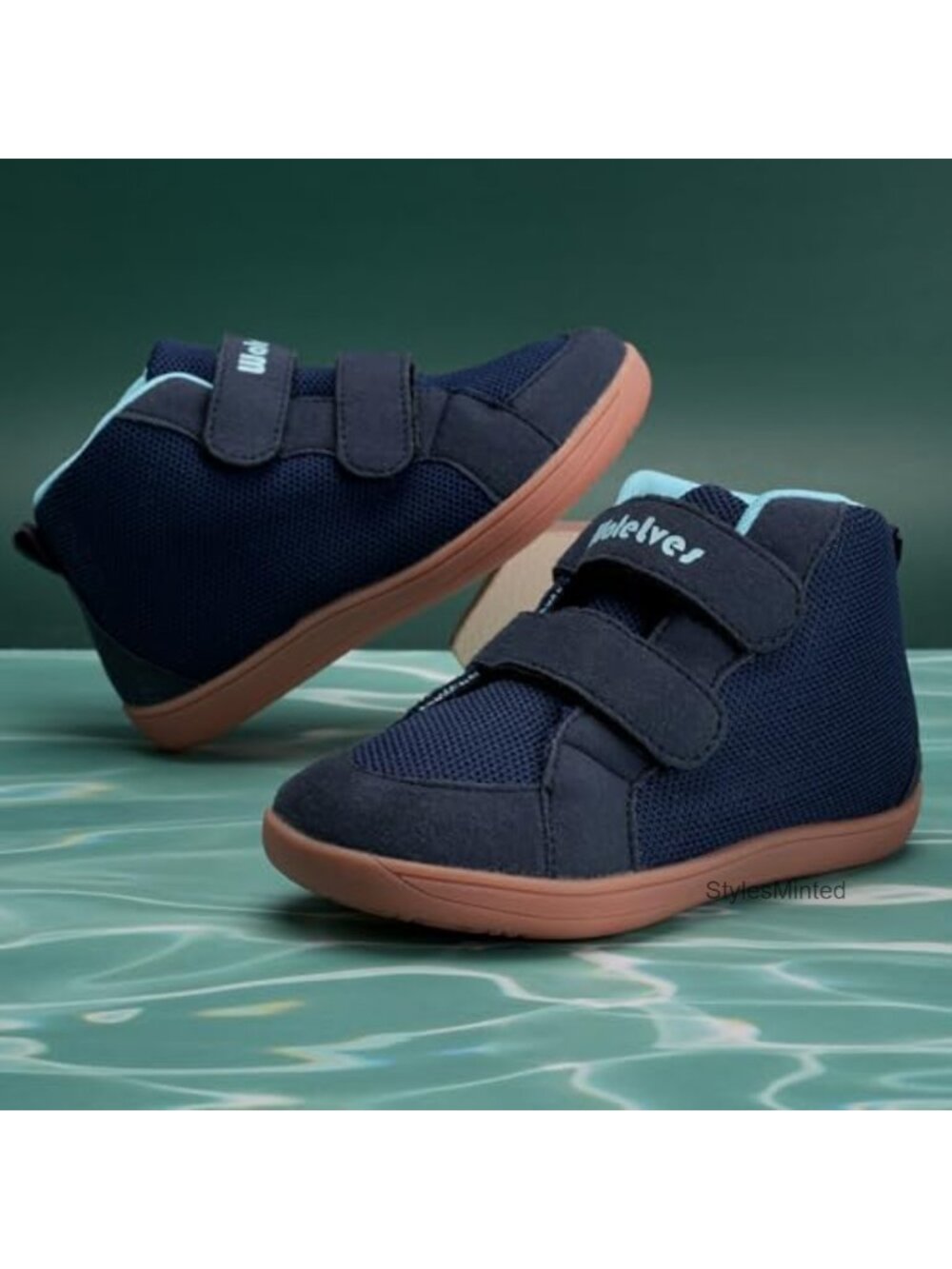 Toddler Barefoot Sneakers, Wide Toe Box, Zero-Drop, High Top, Hook & Loop - Picture 5 of 6